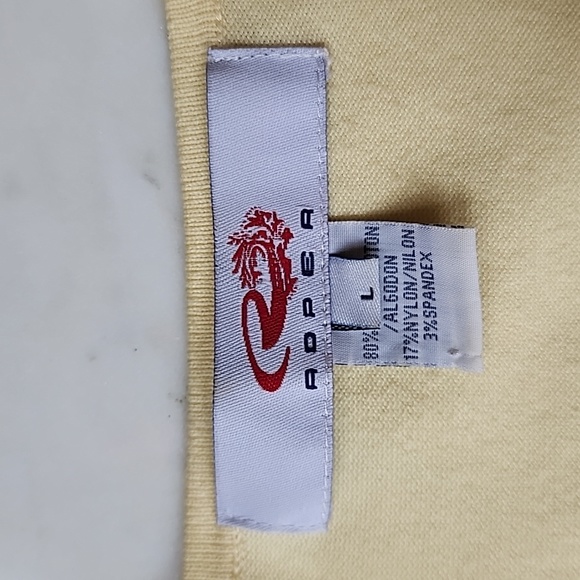 NWOT Roper yellow embroidered cardigan size large - Picture 11 of 17